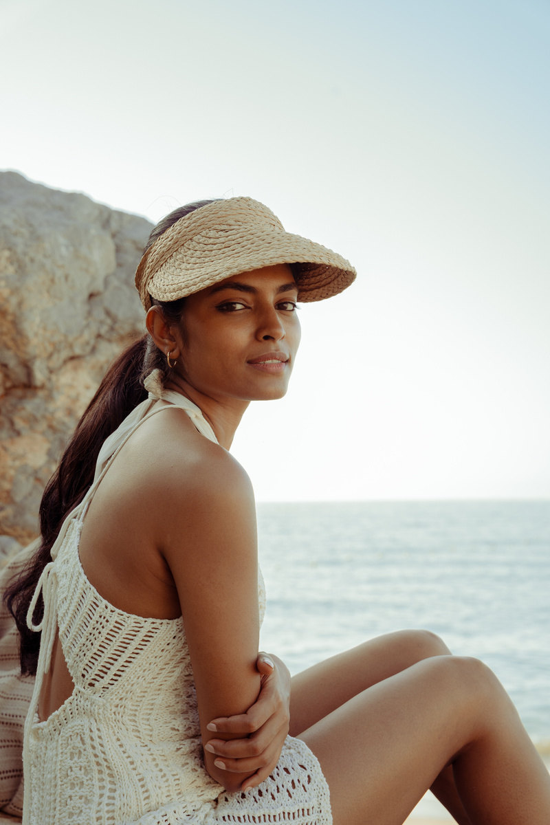 Beach Expedition Woman Sitting at the Beach